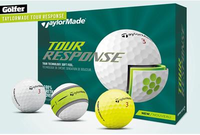 The 2022 TaylorMade Tour Response golf ball is available in three models - white, yellow and striped.