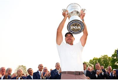 The Wanamaker Trophy is just one of the prizes the champion receives for winning the PGA Championship