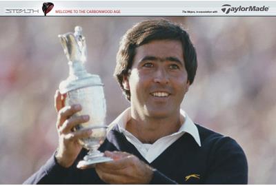 Seve with the claret Jug after winning the 1984 Open.