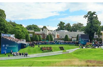 The 1st tee at the BMW PGA Championship at Wentworth.