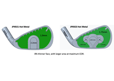 Mizuno JPX923 Hot Metal versus JPX921 Hot Metal iron graphic