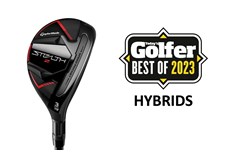 The TaylorMade Stealth 2 hybrid with a Today's Golfer Best of 2023 Hybrid Award