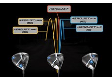 A chart showing the expected ball flight from each Cobra AeroJet driver