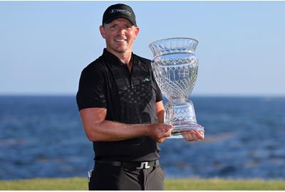 Matt Wallace celebrating his first win in nearly five years in the Dominican Republic.