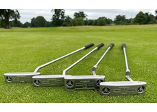 The TaylorMade TP Reserve blade putters on a golf course