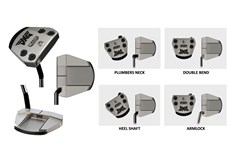 The PXG Battle Ready 2 One & Done putter in the play position and showing varying toe hangs