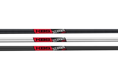 The three different finishes of the KBS CT-Tour putter shaft