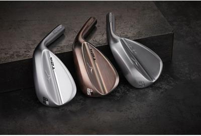 The three different finishes of Mizuno T24 wedges