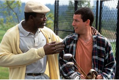 Carl Weathers and Adam Sandler in the original Happy Gilmore film in 1996.