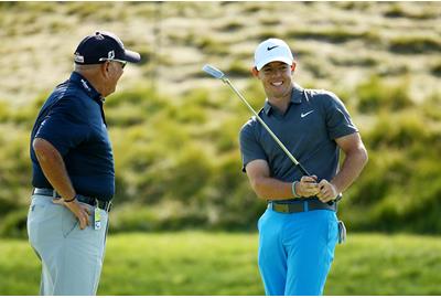 Rory McIlroy says he and Butch Harmon have been texting each other every day.