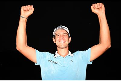 Matteo Manassero Celebrates Victory