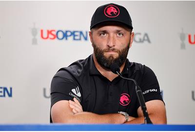 Jon Rahm looked far from raring to go in his pre tournament press conference