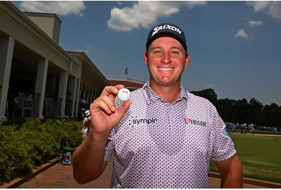 Sepp Straka after his hole-in-one at the 2024 US Open