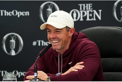 Rory McIlroy at his British Open press conference at Royal Troon.