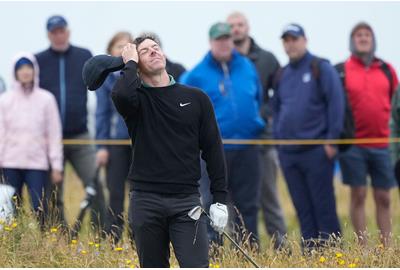 Rory McIlroy was one of many big names to struggle on Thursday at The Open