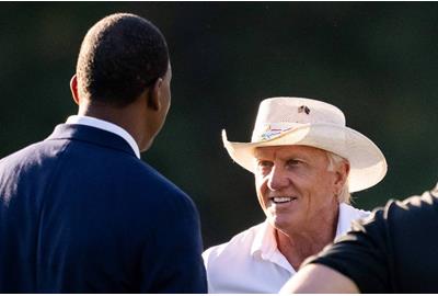 LIV Golf CEO Greg Norman attends the British Open