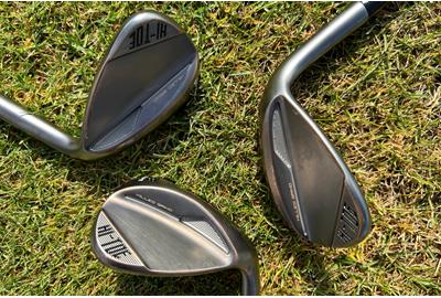 The back detailing of the TaylorMade Hi-Toe 4 wedge.