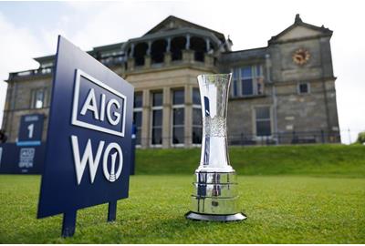 The AIG Women's Open Trophy at the Home of Golf