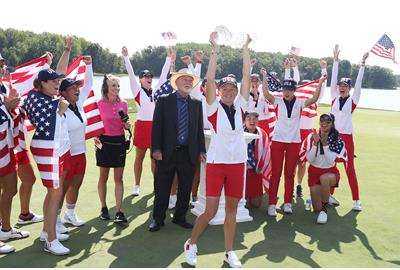 Stacy Lewis is undefeated as a Solheim Cup captain and hasn't ruled out a third term in Holland in 2026.