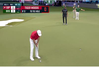 Tiger Woods was hit by a shot clock violation at TGL