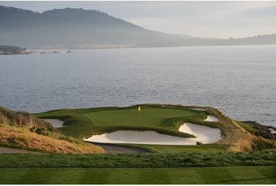 The 7th hole at Pebble Beach is one of the most iconic in world golf