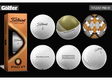 The new Titleist Pro V1 golf ball for 2021.