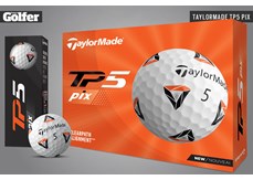 The 2021 TaylorMade TP5 pix golf ball.