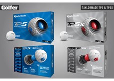 The 2021 TaylorMade TP5 and TP5x golf balls.