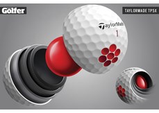 The 2021 TaylorMade TP5x golf ball is a premium, five-layer model.