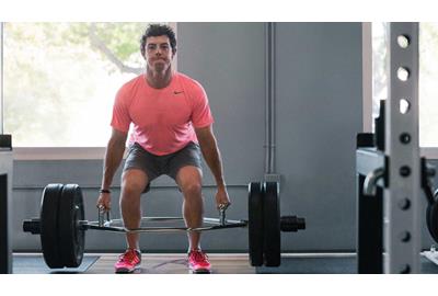 Rory McIlroy spends a lot of time in the gym.