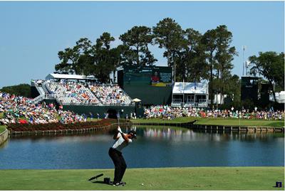 Day's birdie on 17 was one of nine, with no dropped shots