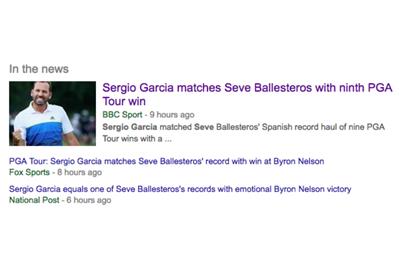 Sergio still has a way to go to match Seve's overall record