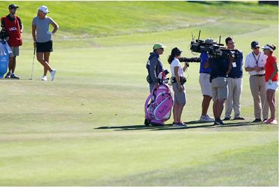 Rules officials inform Lang of the situation