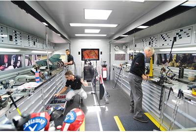 Inside the Callaway tour truck