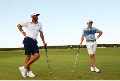 Dustin Johnson and Rory McIlroy wore shorts at a recent charity golf event.