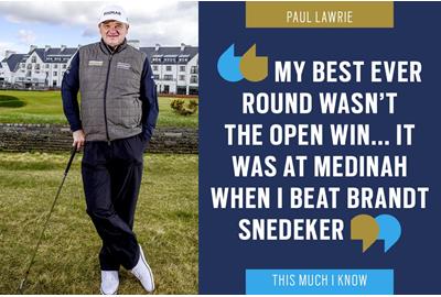 Paul Lawrie at Carnoustie, the scene of his 1999 Open win.