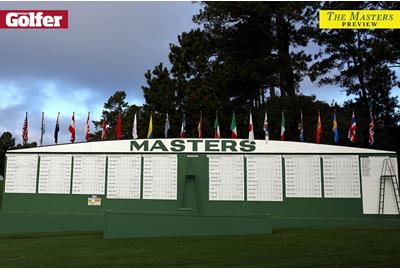 The Masters 2020 leaderboard.