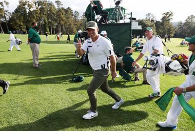 Paul Casey after his opening round at the 2020 Masters.