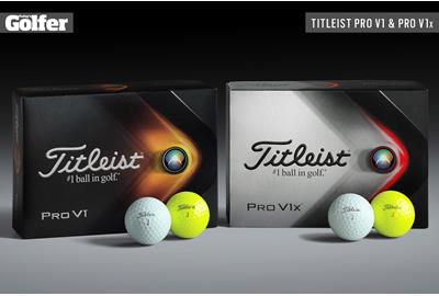 The new Titleist Pro V1 and Pro V1x golf balls for 2021.