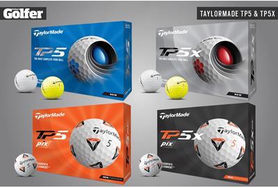 The new TaylorMade TP5, TP5X, TP5 Pix and TP5X Pix golf balls for 2021.