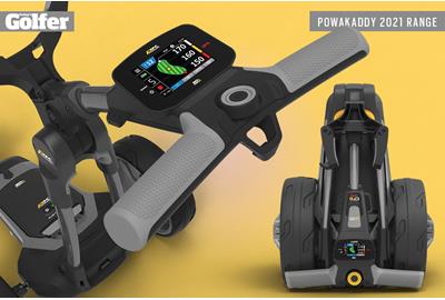 PowaKaddy's new FX7 GPS and CT6 GPS electric golf trolleys.