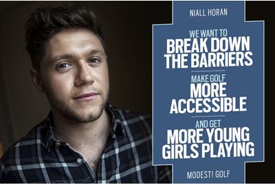 Modest! Golf founder and pop superstar Niall Horan.