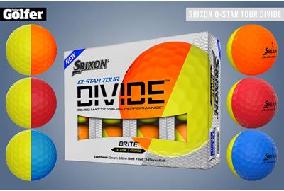 The Srixon Q-Star Tour Divide golf ball is designed to offer visual feedback and make putting alignment easy.