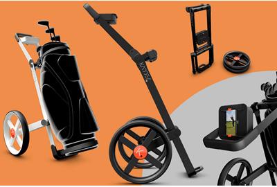 The Kaddey Switch is a revolutionary push and pull golf trolley.