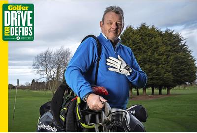 Golfer Steve Ross' life was saved by his playing partners and a defibrillator after he had a cardiac arrest on the golf course.